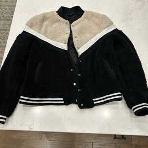 Sugarlips Black and Cream Teddy Jacket